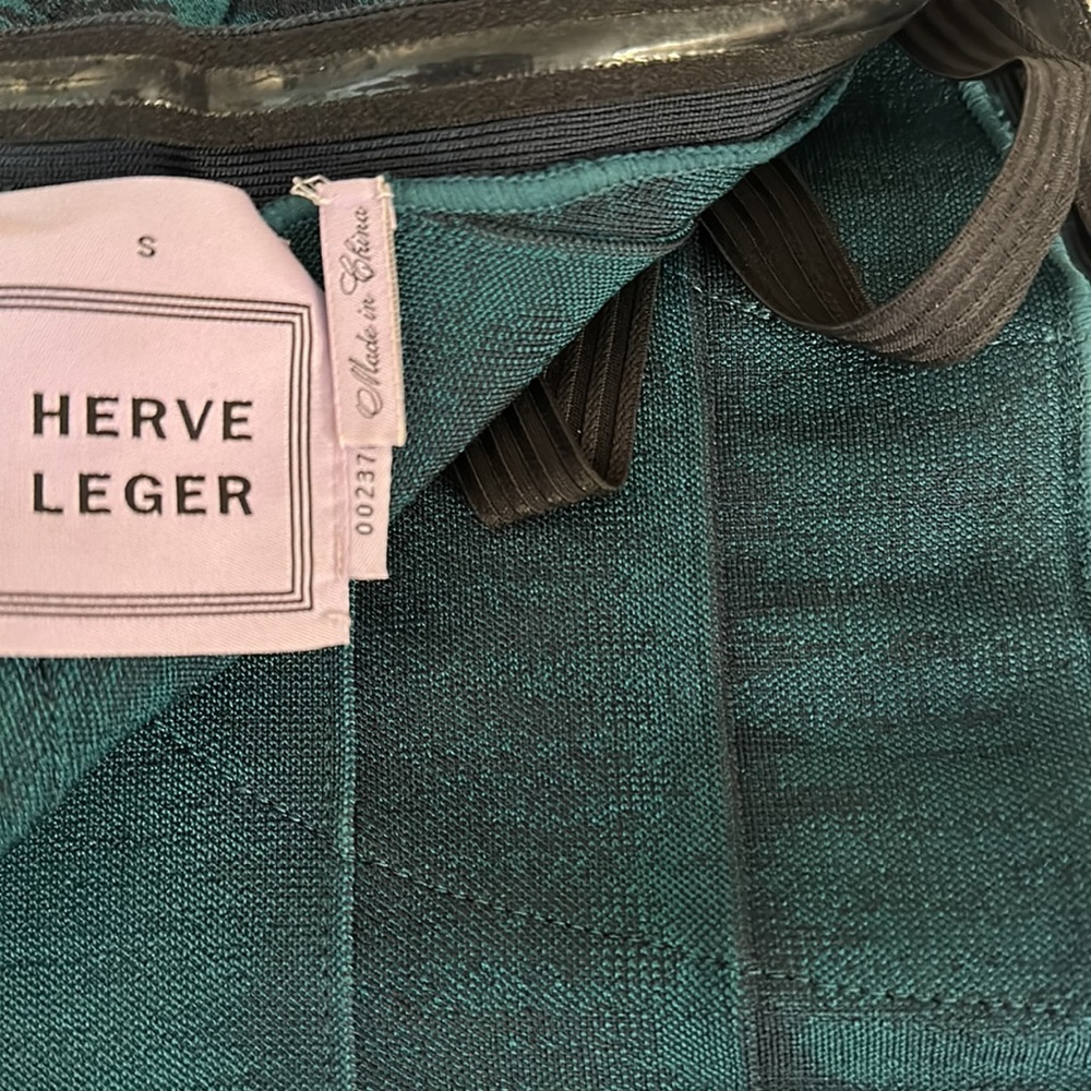Herve Leger Lesley Ombré / Faded-Stitch Strapless Bandage Dress 👗 Small ❤️ HL - Picture 14 of 17
